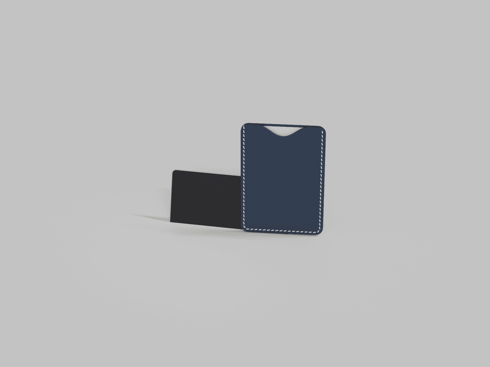 Card and pouch, boxed as a gift